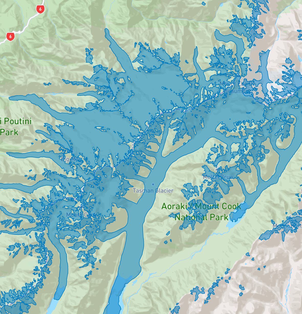 New zealand Glacier Inventory