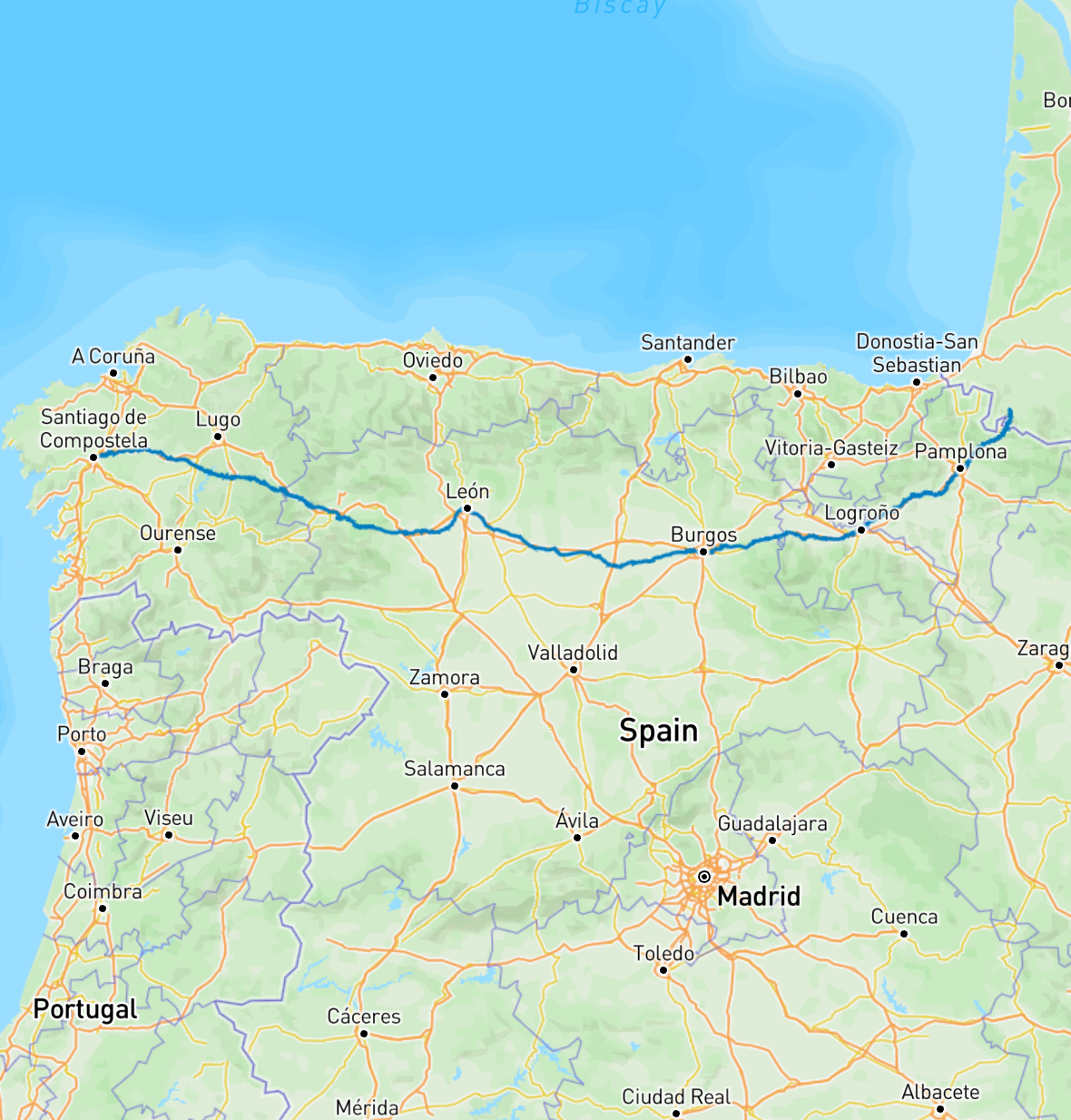 Saint Jacques de Compostelle itinerary