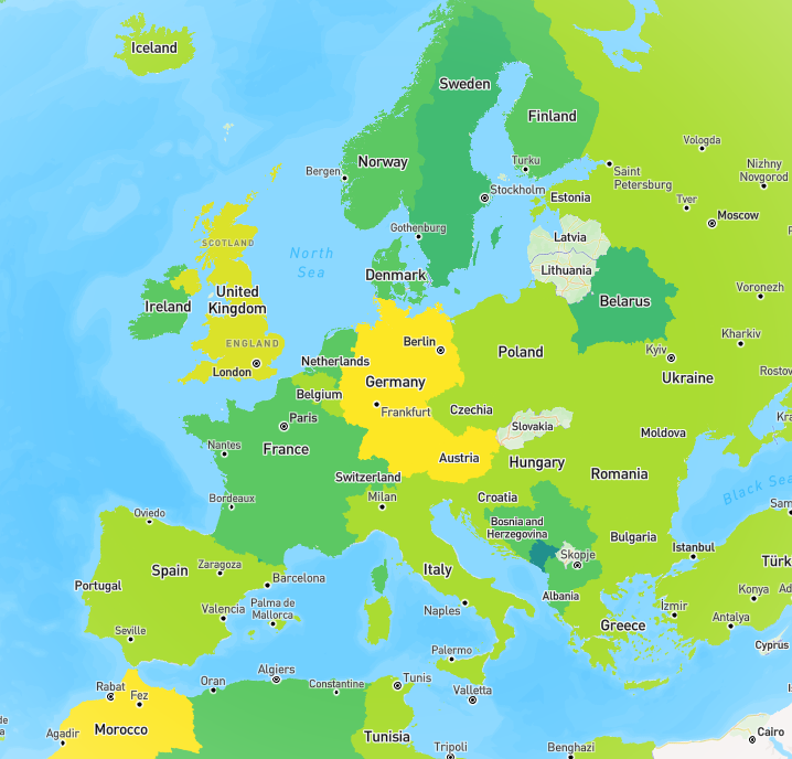 Country Speed Limits